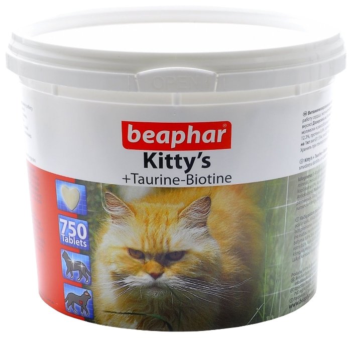 Добавка в корм Beaphar Kitty's Taurine + Biotin, (фото modal 6)