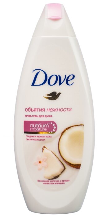 Крем-гель для душа Dove Кокосовое молочко и лепестки жасмина (фото modal 1)