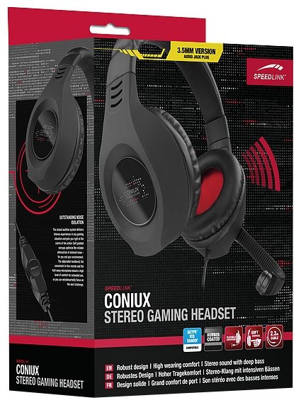 Компьютерная гарнитура SPEEDLINK SL-8783-BK CONIUX Stereo Gaming Headset (фото modal 4)
