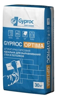 Штукатурка Gyproc Гипсовая Optima, 30 кг (фото modal 1)