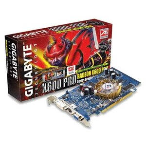 Видеокарта GIGABYTE Radeon X600 Pro 400Mhz PCI-E 128Mb 600Mhz 128 bit DVI TV YPrPb (фото modal nav 1)