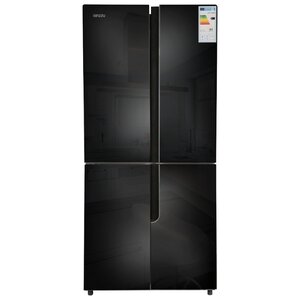 Холодильник Ginzzu NFK-500 Black glass (фото modal nav 1)