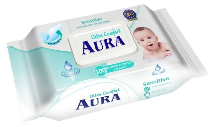 Влажные салфетки Aura Ultra Comfort Sensitive (фото modal 2)