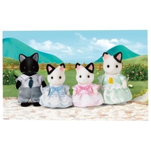Игровой набор Sylvanian Families Семья чёрно-белых котов 5181 (фото modal nav 2)