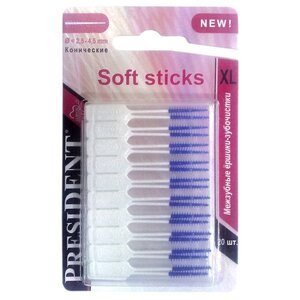 Зубной ершик PresiDENT Soft sticks XL (фото modal nav 1)