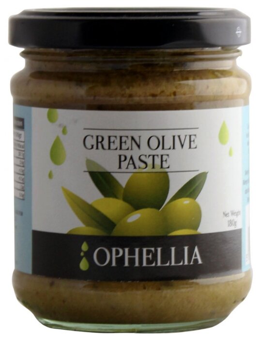 Ophellia Паштет из зеленых оливок, стеклянная банка 212 мл (фото modal 1)