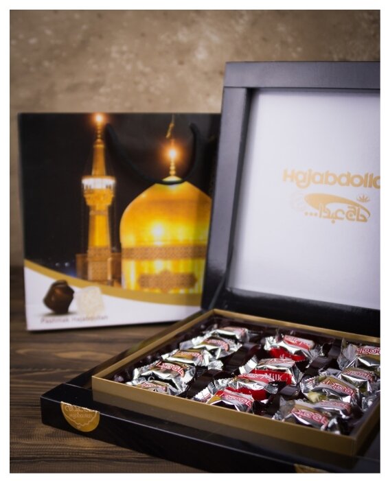 Набор конфет Hajabdollah «Храм» из пашмалы с молочным вкусом в белой глазури и вкусом ванили в шоколадной глазури 400 г (фото modal 2)