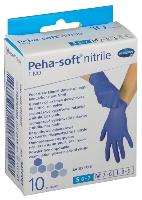 Перчатки смотровые Hartmann Peha-soft nitrile fino (фото modal 5)