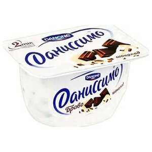 Творожный десерт Danone браво шоколад 6.7%, 130 г (фото modal nav 1)