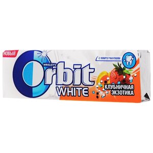 Жевательная резинка Orbit White Клубничная экзотика, без сахара, 30 шт. х 13,6 г (фото modal nav 3)