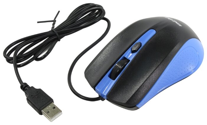 Мышь SmartBuy SBM-352-BK Black-Blue USB (фото modal 2)