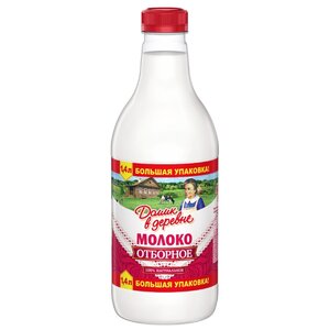 Молоко Домик в деревне пастеризованное 3.5%, 1.4 л (фото modal nav 1)