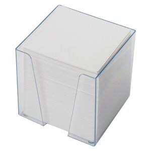 BRAUBERG Блок для записей в прозрачной подставке 9x9x9 см (122223/122225) (фото modal nav 2)