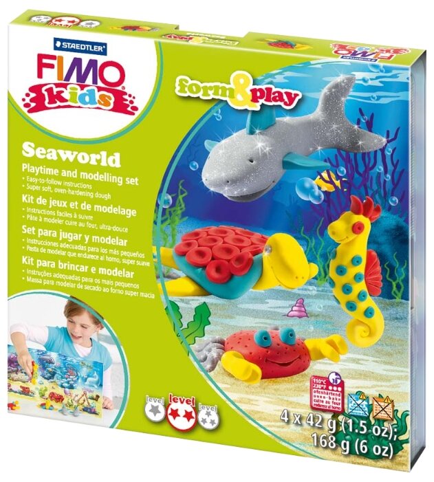 Полимерная глина FIMO kids form&play Детский набор Подводный мир (8034 14 LZ) (фото modal 1)