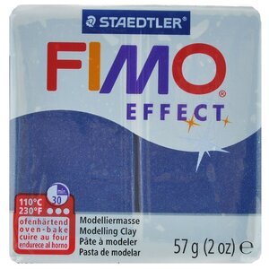 Полимерная глина FIMO Effect запекаемая синий металлик (8020-38), 57 г (фото modal nav 1)