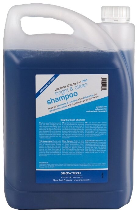 Шампунь Transgroom Bright & Clean Shampoo для глубокой очистки шерсти собак 5 л (фото modal 1)