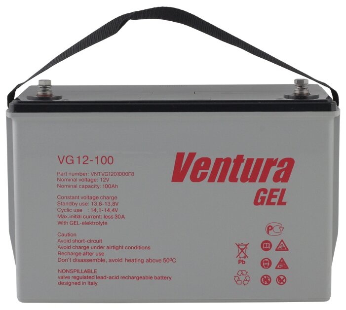 Аккумуляторная батарея Ventura VG 12-100 100 А·ч (фото modal 1)
