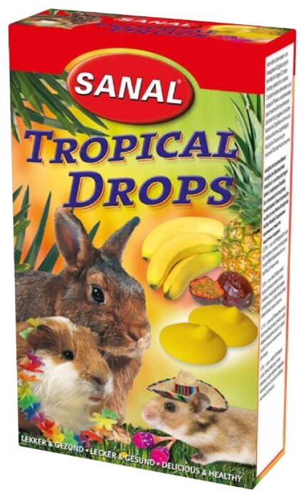 Лакомство для кроликов, грызунов Sanal Tropical Drops (фото modal 1)