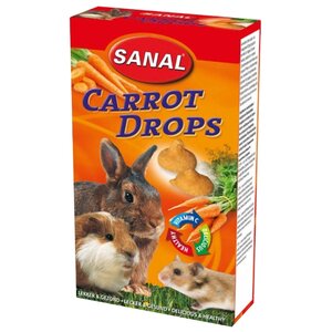 Лакомство для кроликов, грызунов Sanal Carrot Drops (фото modal nav 1)