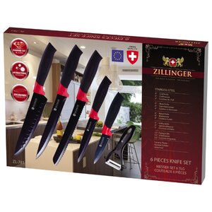 Набор Zillinger 5 ножей и овощечистка ZL-780/ZL-781 (фото modal nav 3)