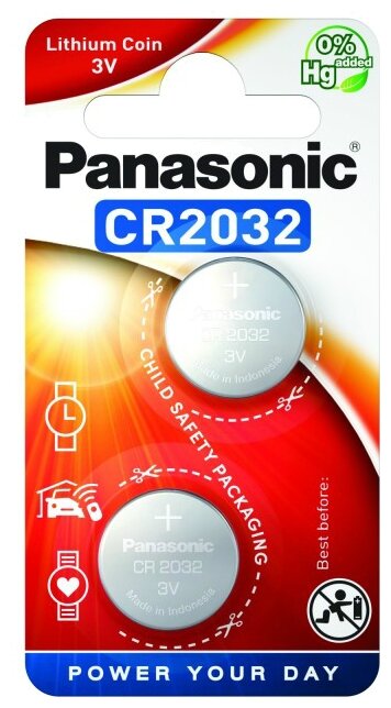 Батарейка Panasonic Lithium Coin CR2032 (фото modal 1)