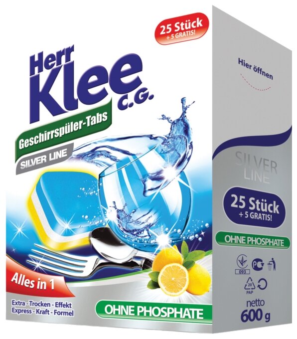 Herr Klee Silver Line таблетки для посудомоечной машины (фото modal 3)
