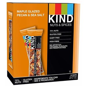 Ореховый батончик KIND Maple Glazed Pecan & Sea Salt, 12 шт (фото modal nav 1)