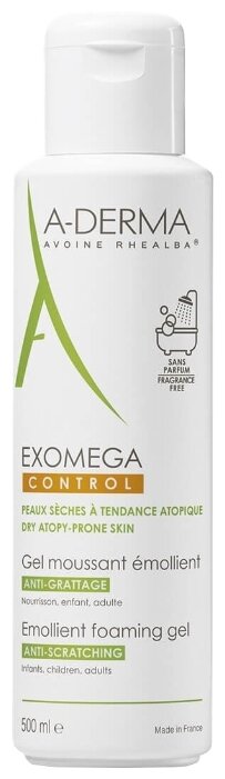 A-Derma Exomega Control Смягчающий пенящийся гель (фото modal 2)