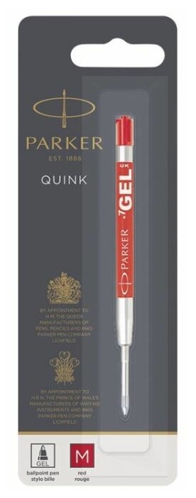 Стержень для шариковой ручки PARKER Quink Gel Z05 M (1 шт.) (фото modal 3)