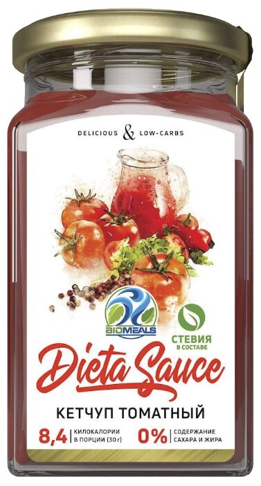 Кетчуп BIOMEALS томатный Dieta sauсe (фото modal 1)