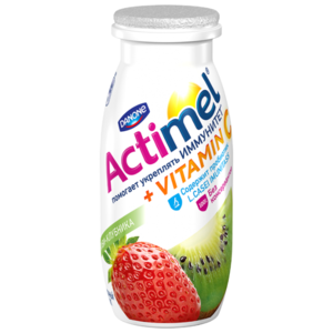 Кисломолочный напиток Actimel киви-клубника 2.5%, 100 г (фото modal nav 1)