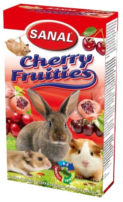 Лакомство для кроликов, грызунов Sanal Cherry Fruities (фото modal 1)