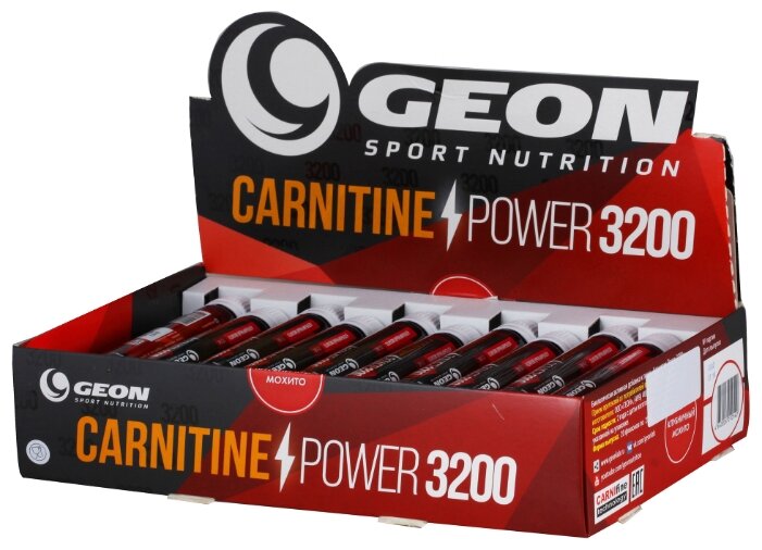 G.E.O.N. L-карнитин Power 3200 мг (20 ампул х 25 мл) (фото modal 2)