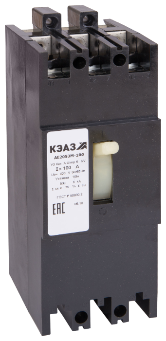 Автоматический выключатель КЭАЗ АЕ2053М-100 3P 6kA (фото modal 1)