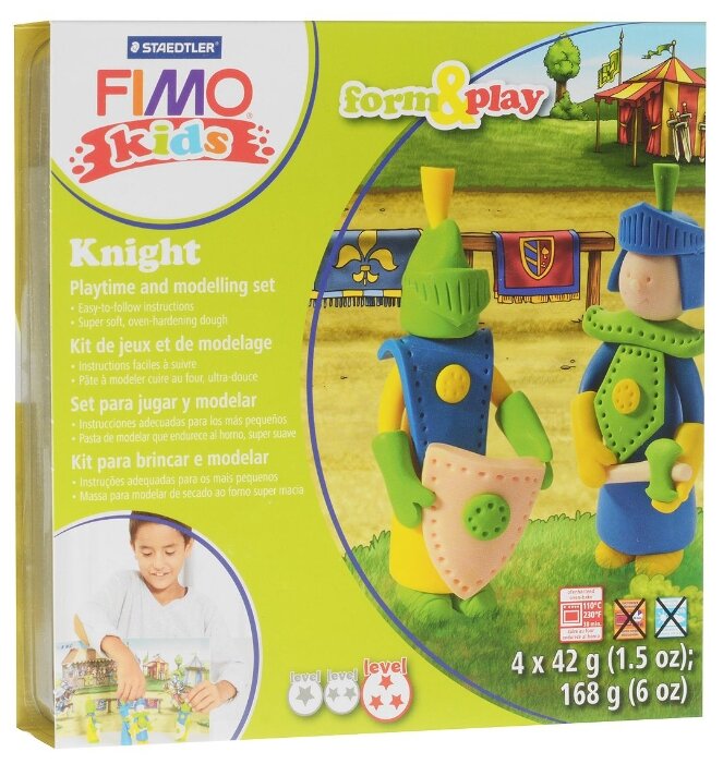 Набор для лепки FIMO kids form&play Детский набор Рыцарь (8034 05 LZ) (фото modal 1)