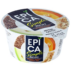 Йогурт EPICA Simple Яблоко - тыква - злаки - лен 1.7%, 100 г (фото modal nav 2)