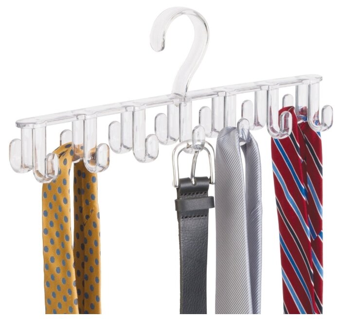 Вешалка InterDesign Для ремней и галстуков Clarity (фото modal 2)