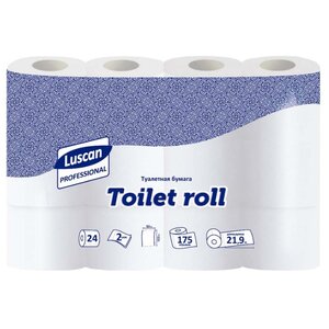 Туалетная бумага Luscan Toilet roll белая двухслойная (фото modal nav 1)