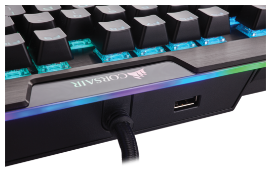 Клавиатура Corsair K95 RGB PLATINUM Rapidfire (CHERRY MX RGB Speed) Black USB (фото modal 9)
