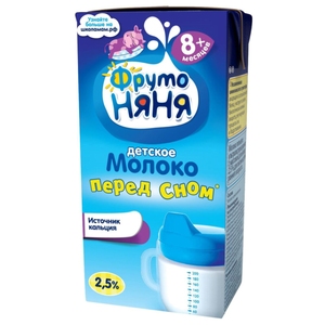Молоко ФрутоНяня Перед сном (с 8-ми месяцев) 2.5%, 0.2 л (фото modal nav 1)
