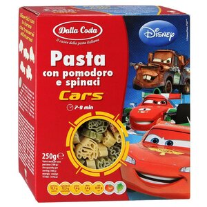 Макаронные изделия Dalla Costa Disney Cars с томатами и шпинатом (фото modal nav 1)