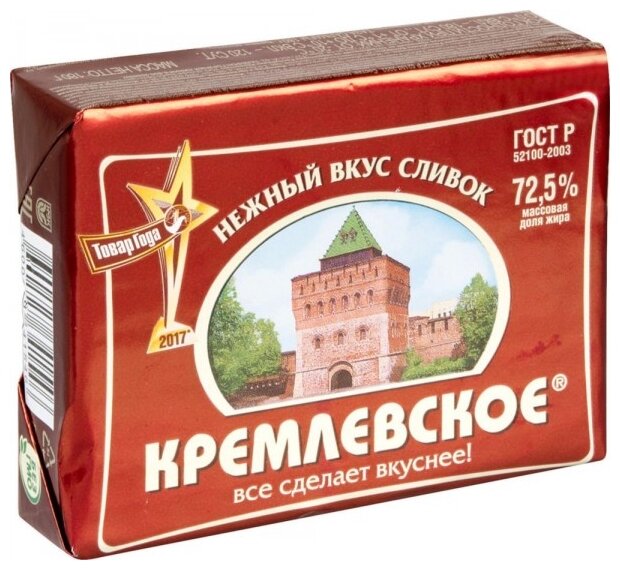 Кремлевское Спред растительно-жировой 72.5%, 180 г (фото modal 1)