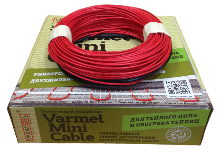 Электрический теплый пол Varmel Mini Cable 56-840Вт (фото modal 1)