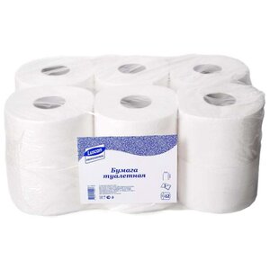 Туалетная бумага Luscan белая однослойная 200 м (фото modal nav 1)
