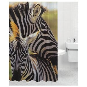 Штора для ванной Bath Plus Zebra Family 180х200 (фото modal nav 1)