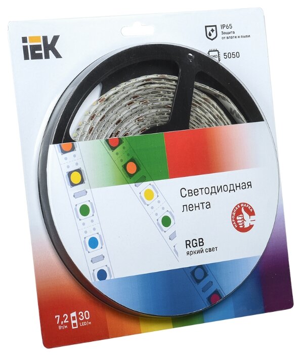 Светодиодная лента IEK LED LSR-5050RGB30-7.2-IP65-12V 5 м (фото modal 1)