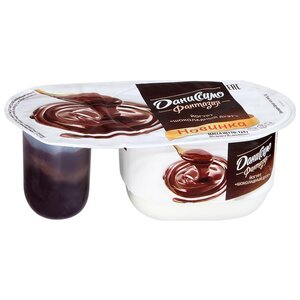 Йогурт Даниссимо фантазия шоколадный дуэт 6.9%, 124 г (фото modal nav 1)