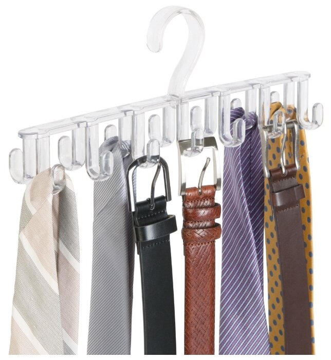 Вешалка InterDesign Для ремней и галстуков Clarity (фото modal 3)