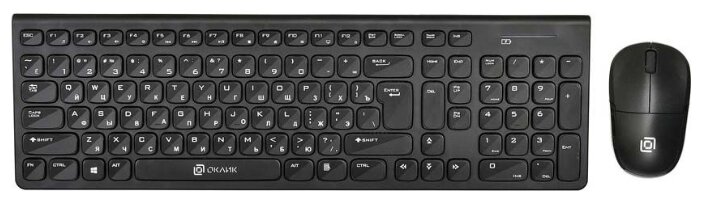 Клавиатура и мышь Oklick 220M Black USB (фото modal 1)