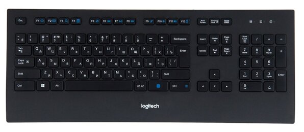 Клавиатура Logitech Corded Keyboard K280e Black USB (фото modal 1)